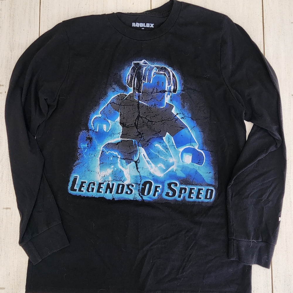 Roblox Legends of Speed Black Long Sleeve Tee